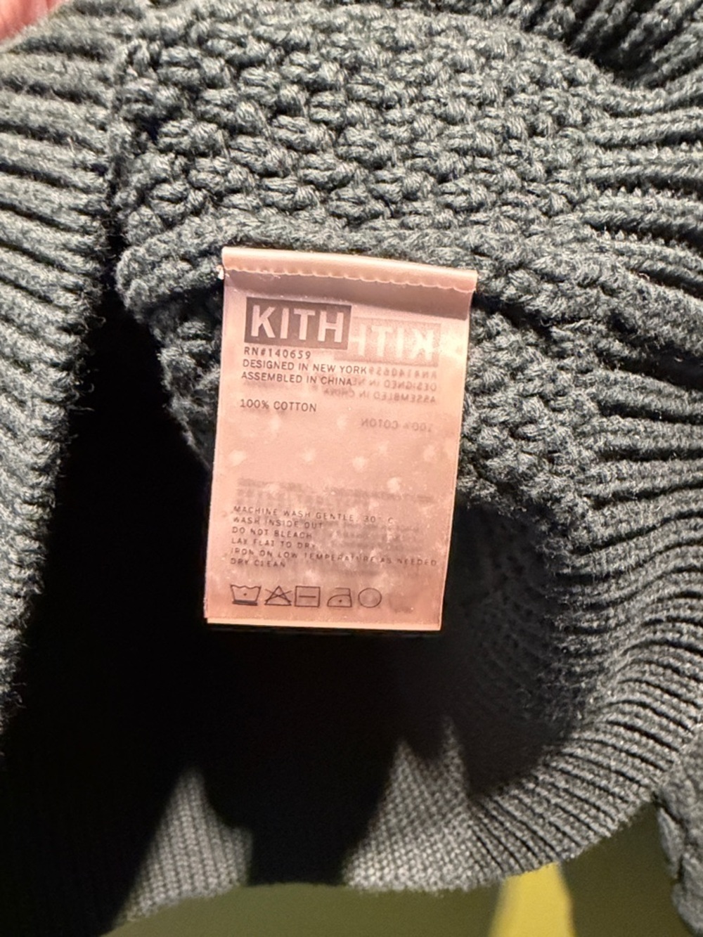 Kith Cable Knit Half-Zip Sweater - Dark Green - Picture 4 of 6